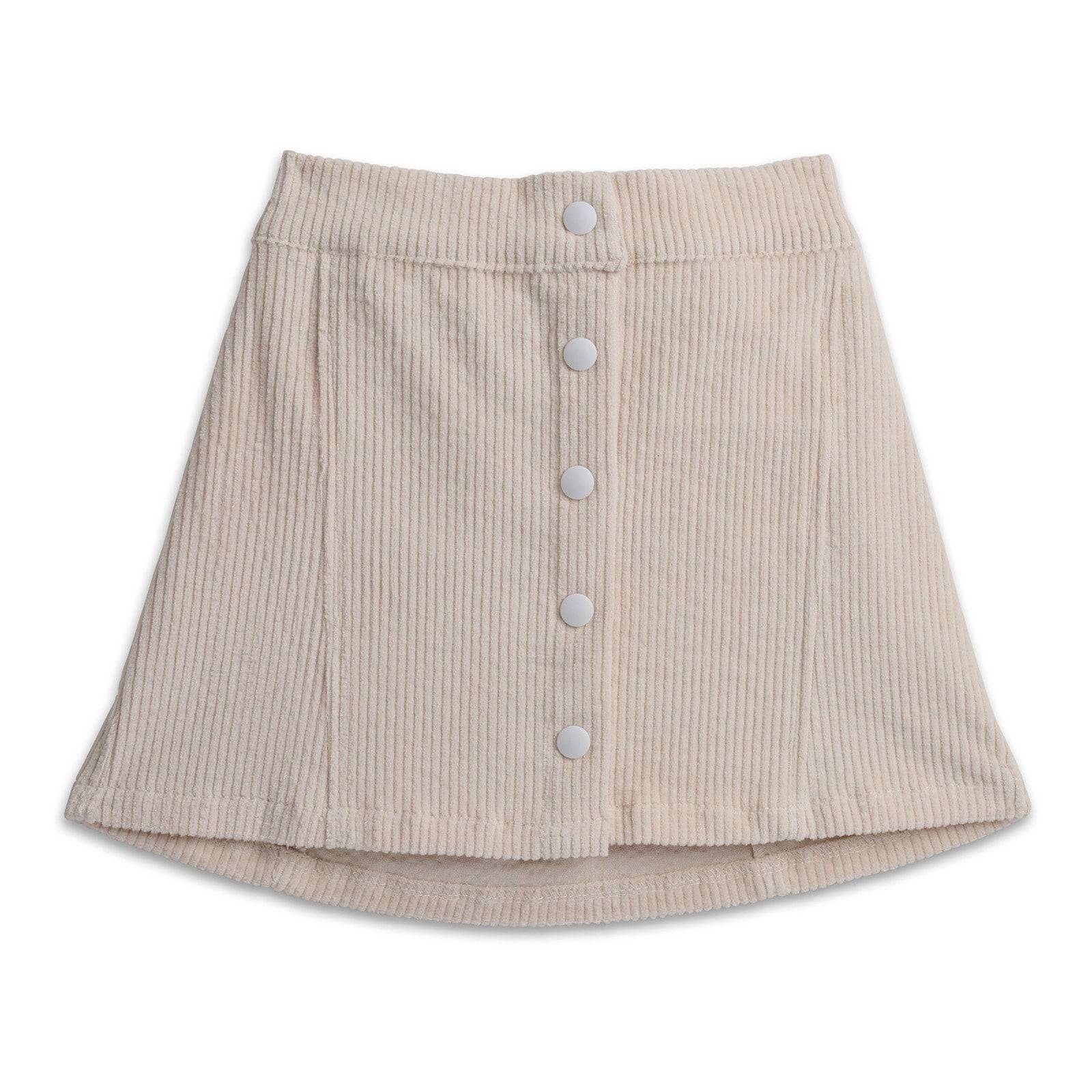 The White Corduroy Skirt - CooCootales