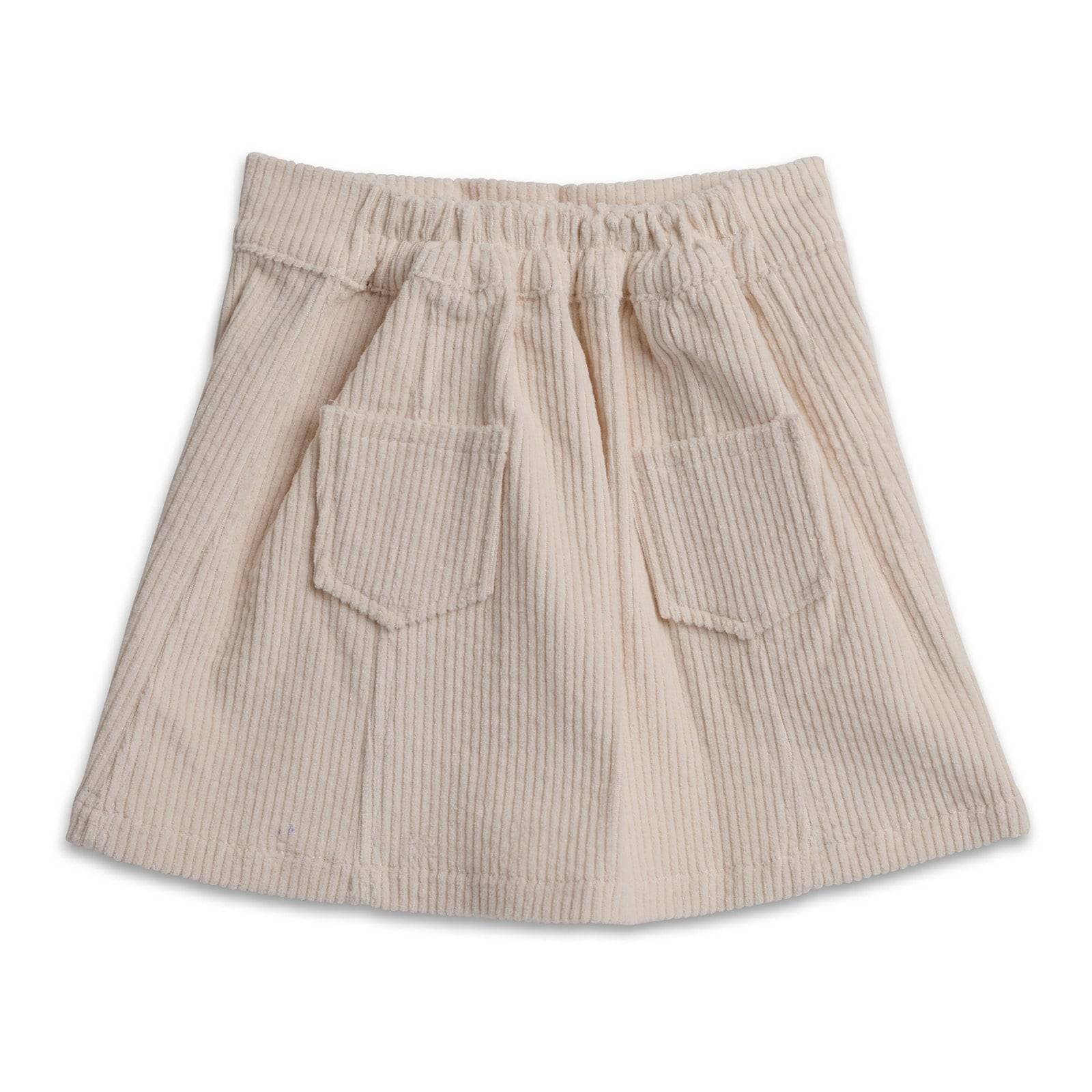 The White Corduroy Skirt - CooCootales
