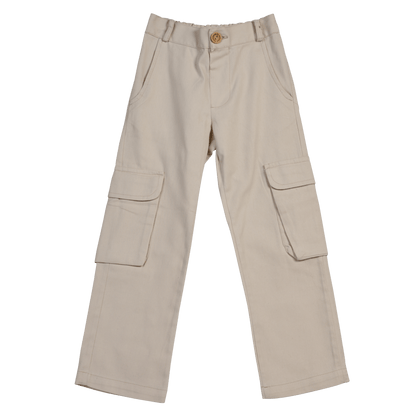 The Cargo Pants Boys Beige - CooCootales