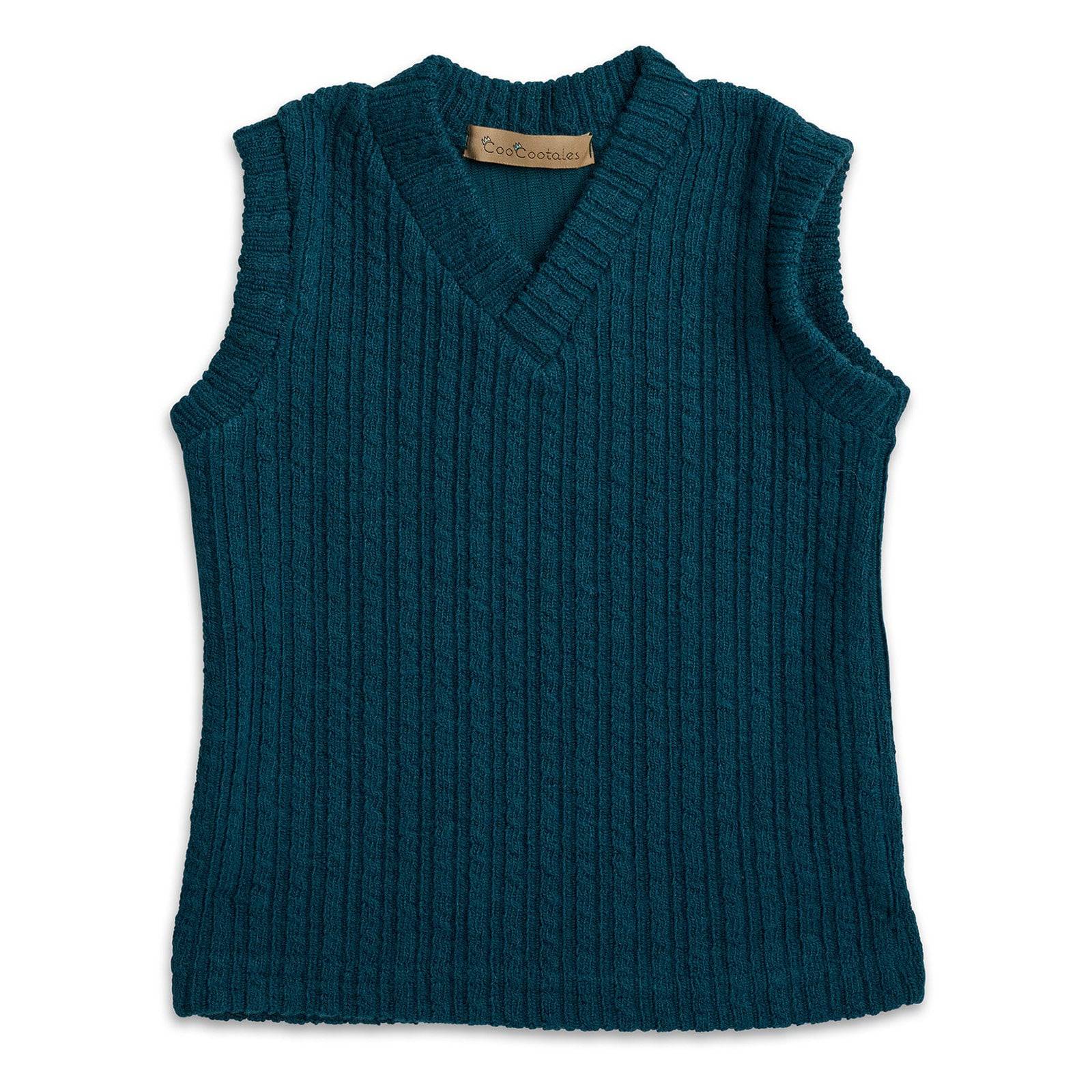 The Green Knitted Vest (boy) - CooCootales
