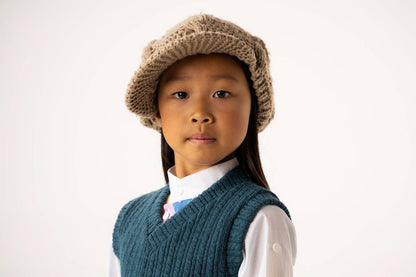 The Green Knitted Vest (girl) - CooCootales